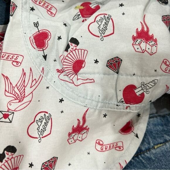 Guess Vintage 80s/90s Fold Over Light Wash Jeans Size 31 - Picture 4 of 7